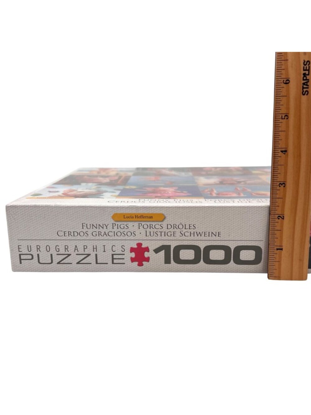 Funny Pigs 1000-Piece Jigsaw Puzzle By Eurographics Lucia Heffernan On Blueboard - Picture 11 of 12
